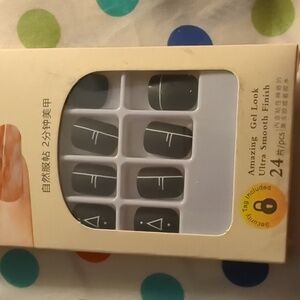 Nails black nail manicure set